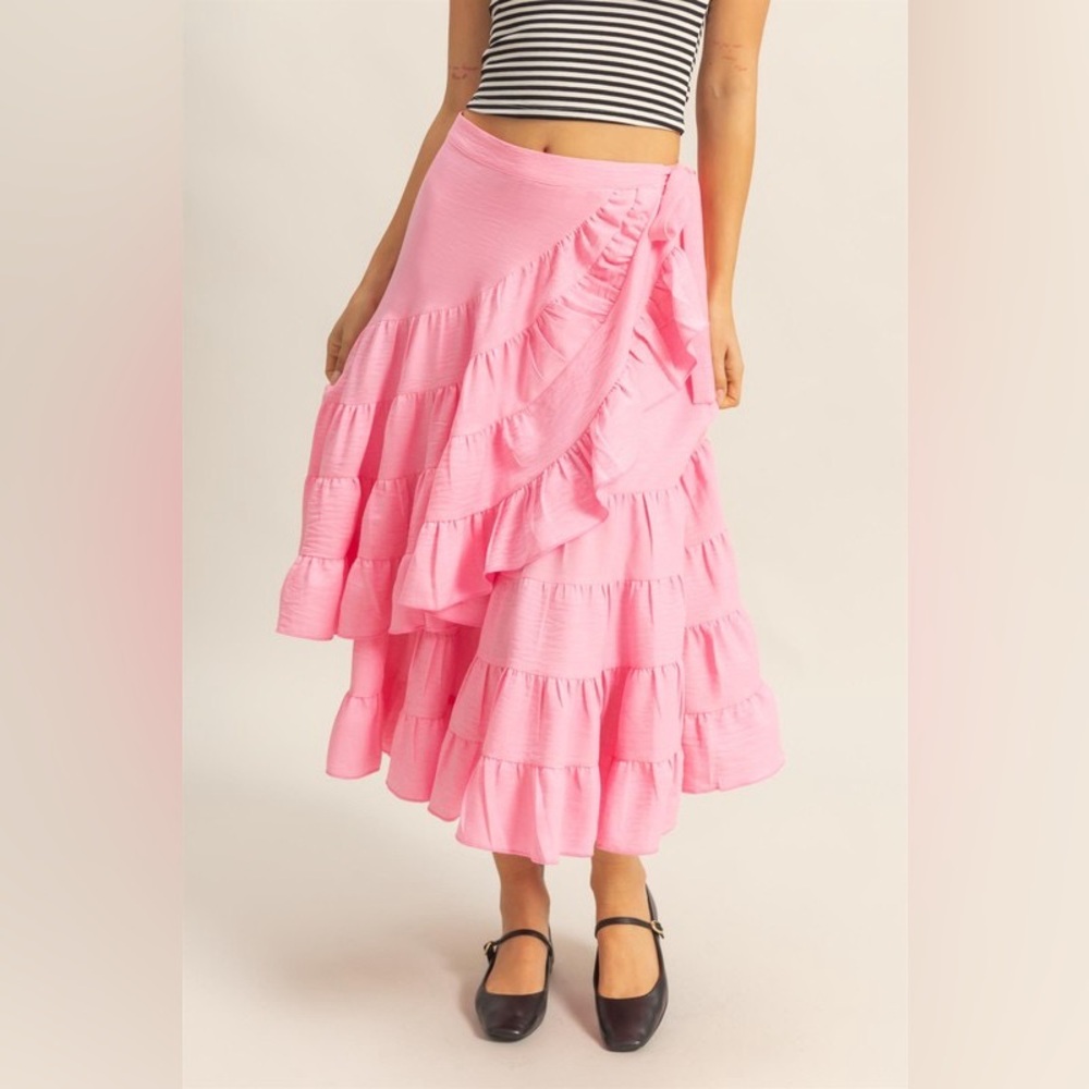 SOLD OUT 🔥 HYFVE Ruffled Tiered High Waist Skirt